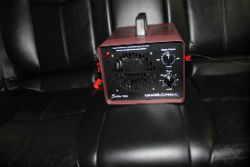 odor removal device in car interior